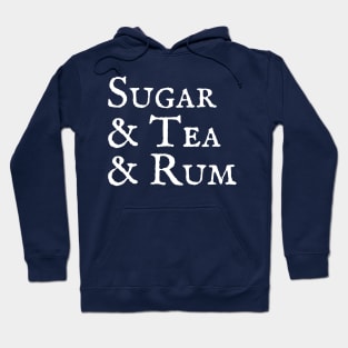 Wellerman Sea Shanty Sugar Tea Rum Ship Anchor Nautical Maritime Fishing Whaling Song Hoodie